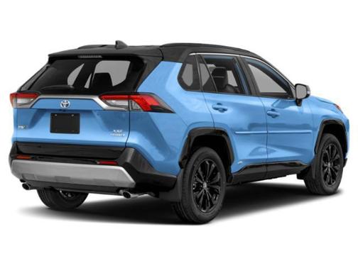 Silver Sky Metallic/Midnight Black Metallic 2024 Toyota RAV4 Hybrid SE