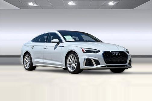 Glacier White Metallic 2023 Audi A5 Sportback 45 S Line Premium Plus