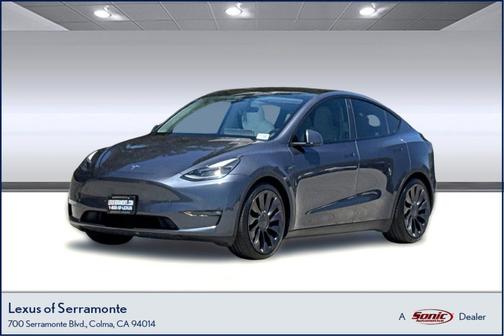 Gray 2021 Tesla Model Y Performance Dual Motor All-Wheel Drive