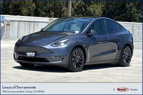 Gray 2021 Tesla Model Y Performance Dual Motor All-Wheel Drive