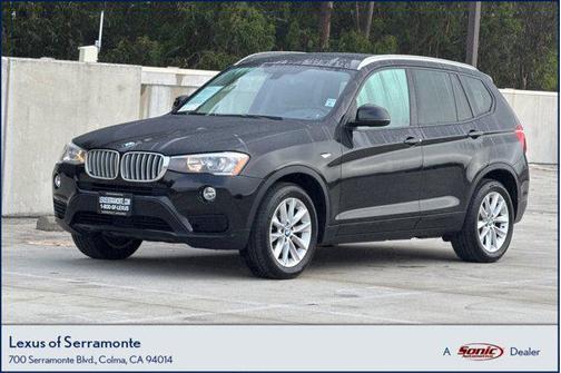 Black 2016 BMW X3 xDrive28i