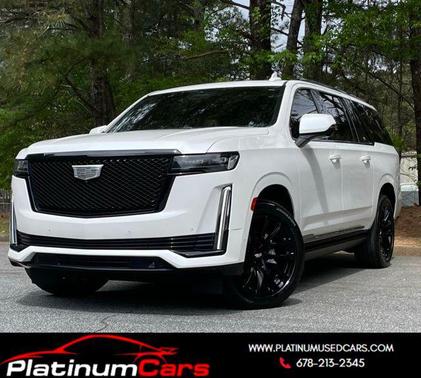 Crystal White Tricoat 2022 Cadillac Escalade ESV Sport