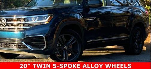 Blue Metallic 2021 Volkswagen Atlas 3.6L SE w/Technology