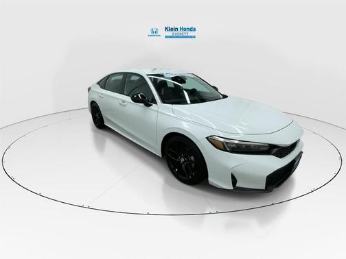 Platinum White Pearl 2025 Honda Civic Sport