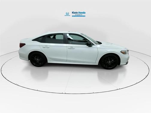 Platinum White Pearl 2025 Honda Civic Sport