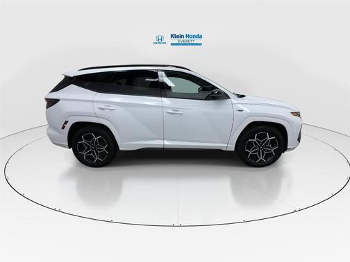 White Pearl 2024 Hyundai TUCSON Hybrid N Line