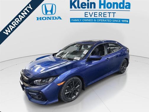 Aegean Blue Metallic 2020 Honda Civic EX