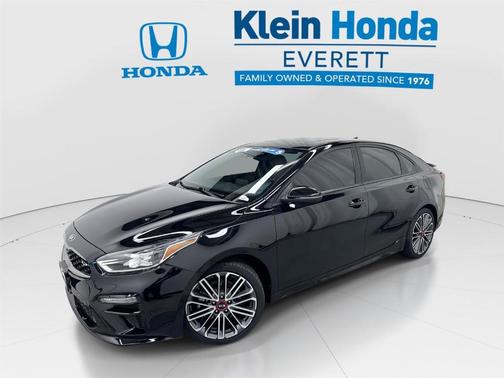 Aurora Black 2021 Kia Forte GT