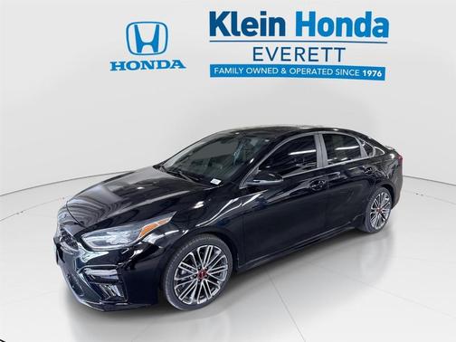 Aurora Black 2021 Kia Forte GT