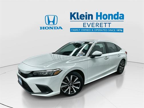 Platinum White Pearl 2024 Honda Civic Sedan