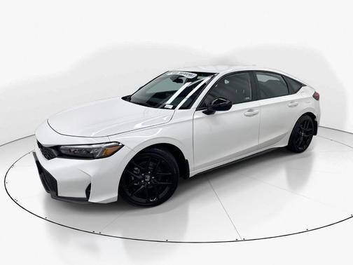 Platinum White Pearl 2025 Honda Civic Sport