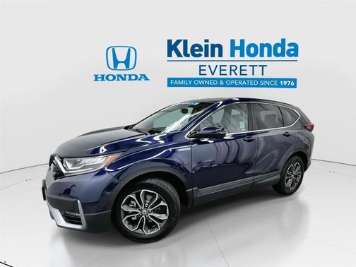 Obsidian Blue Pearl 2021 Honda CR-V Hybrid EX-L SUV