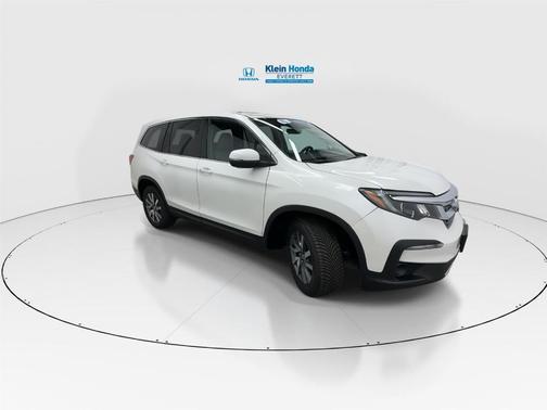 White Diamond Pearl 2019 Honda Pilot EX-L
