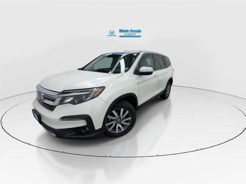 White Diamond Pearl 2019 Honda Pilot EX-L