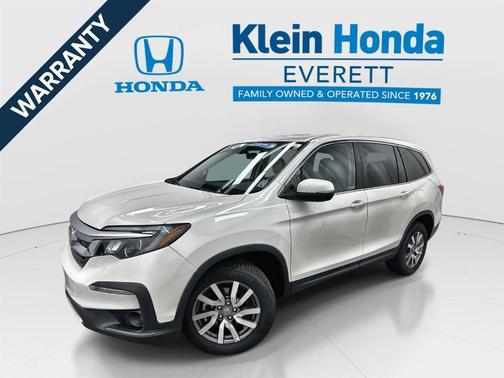 White Diamond Pearl 2019 Honda Pilot EX-L