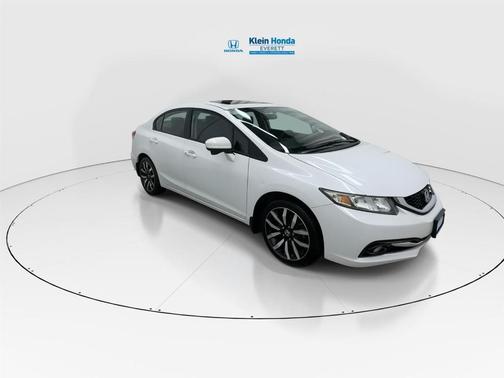 White Orchid Pearl 2014 Honda Civic EX-L