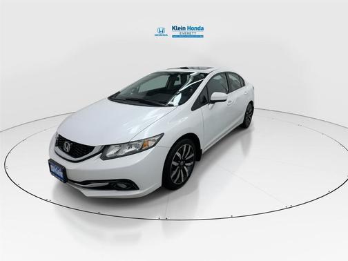 White Orchid Pearl 2014 Honda Civic EX-L