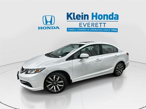 White Orchid Pearl 2014 Honda Civic EX-L