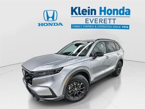 Solar Silver Metallic 2026 Honda CR-V Hybrid Sport-L