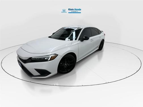 Platinum White Pearl 2024 Honda Civic Sport