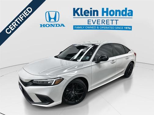 Platinum White Pearl 2024 Honda Civic Sport