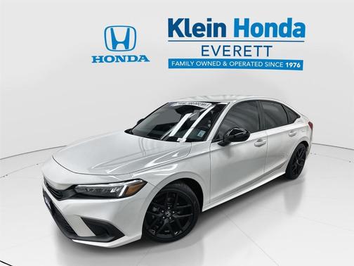 Platinum White Pearl 2024 Honda Civic Sport