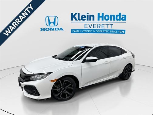 White Orchid Pearl 2019 Honda Civic Sport