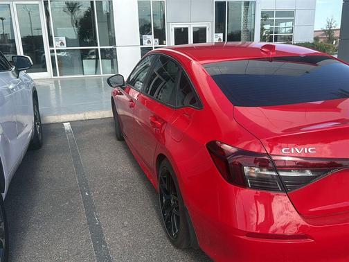 Rallye Red 2025 Honda Civic Hybrid Sport
