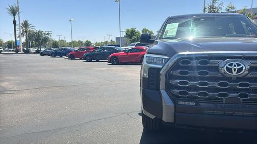 Midnight Black Metallic 2023 Toyota Tundra Platinum