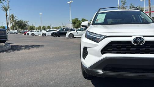 White 2022 Toyota RAV4 XLE