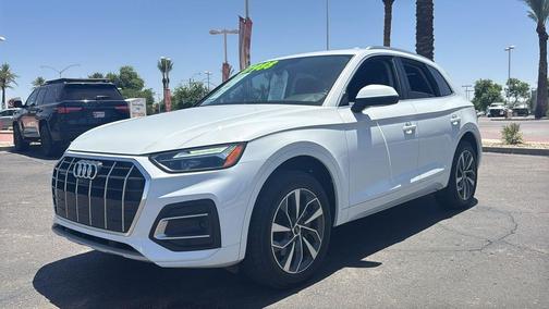 Glacier White Metallic 2021 Audi Q5 45 Premium Plus