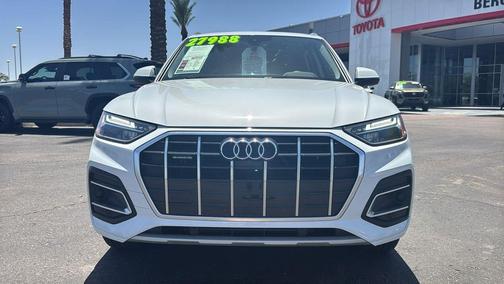 Glacier White Metallic 2021 Audi Q5 45 Premium Plus