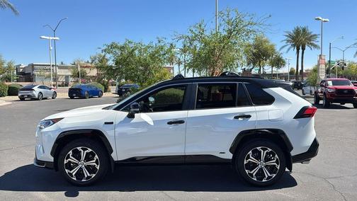 Blizzard Pearl w/Midnight Black Roof 2021 Toyota RAV4 Prime XSE