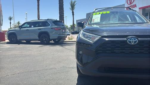 Midnight Black Metallic 2021 Toyota RAV4 Hybrid XLE