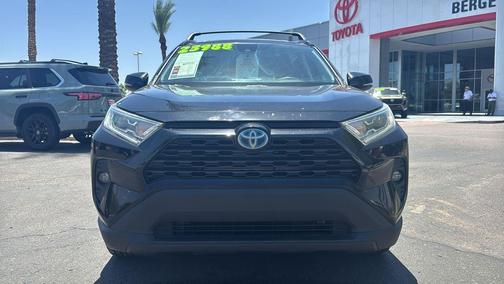 Midnight Black Metallic 2021 Toyota RAV4 Hybrid XLE