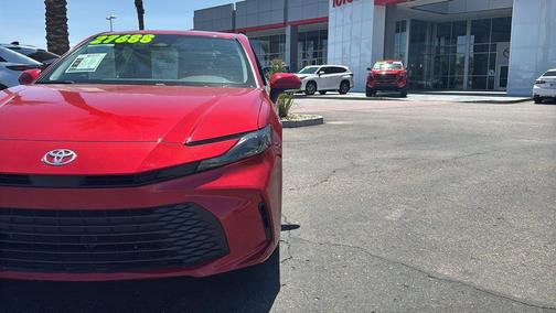 Supersonic Red 2025 Toyota Camry LE