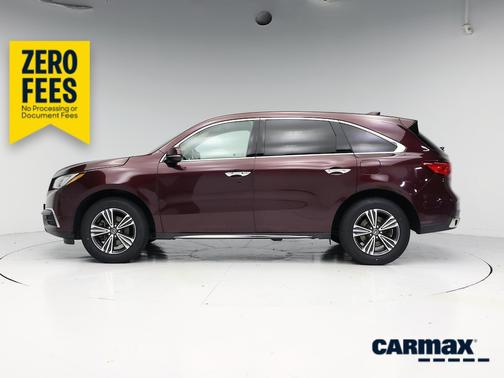 Burgundy 2017 Acura MDX