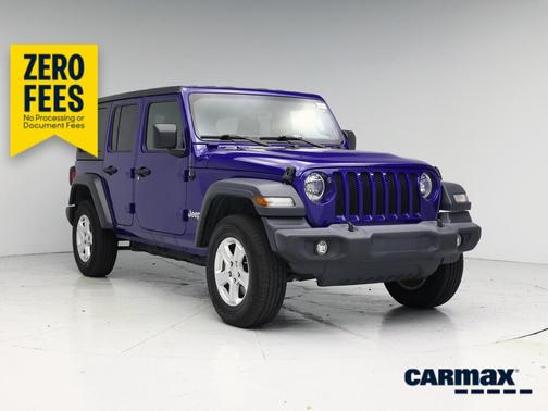 Blue 2020 Jeep Wrangler Unlimited Sport