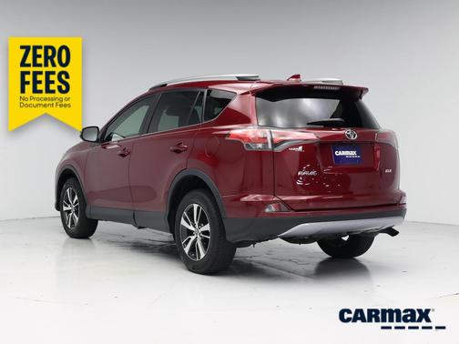 Red 2018 Toyota RAV4 XLE