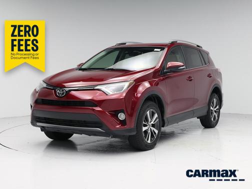 Red 2018 Toyota RAV4 XLE