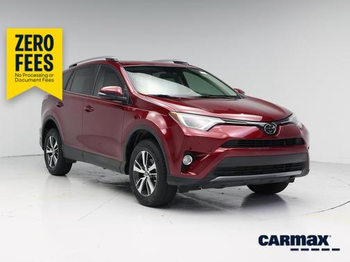 Red 2018 Toyota RAV4 XLE