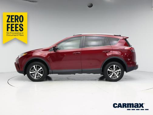 Red 2018 Toyota RAV4 XLE