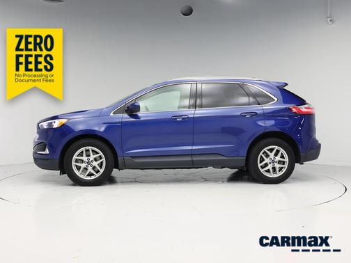 Blue 2022 Ford Edge SEL