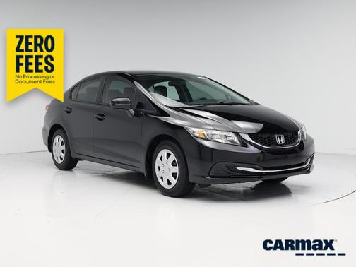 Black 2015 Honda Civic LX