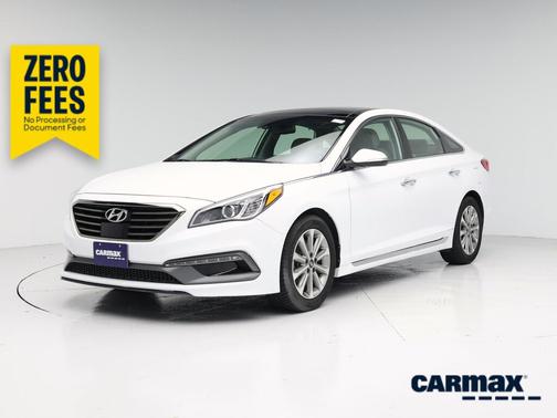 White 2016 Hyundai SONATA Limited