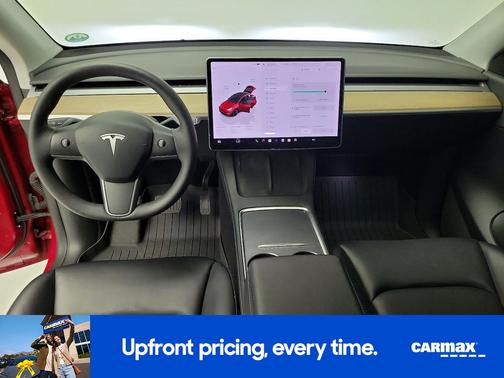 Red 2022 Tesla Model Y Long Range