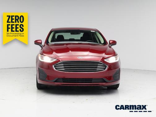 Red 2019 Ford Fusion Hybrid SE