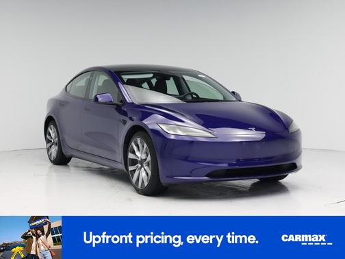 Blue 2025 Tesla Model 3 Long Range