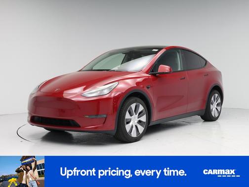 Red 2023 Tesla Model Y Long Range