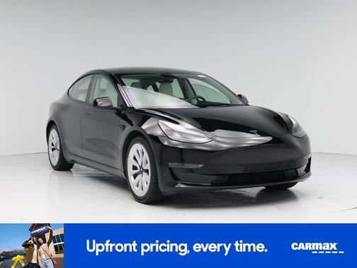 Black 2022 Tesla Model 3